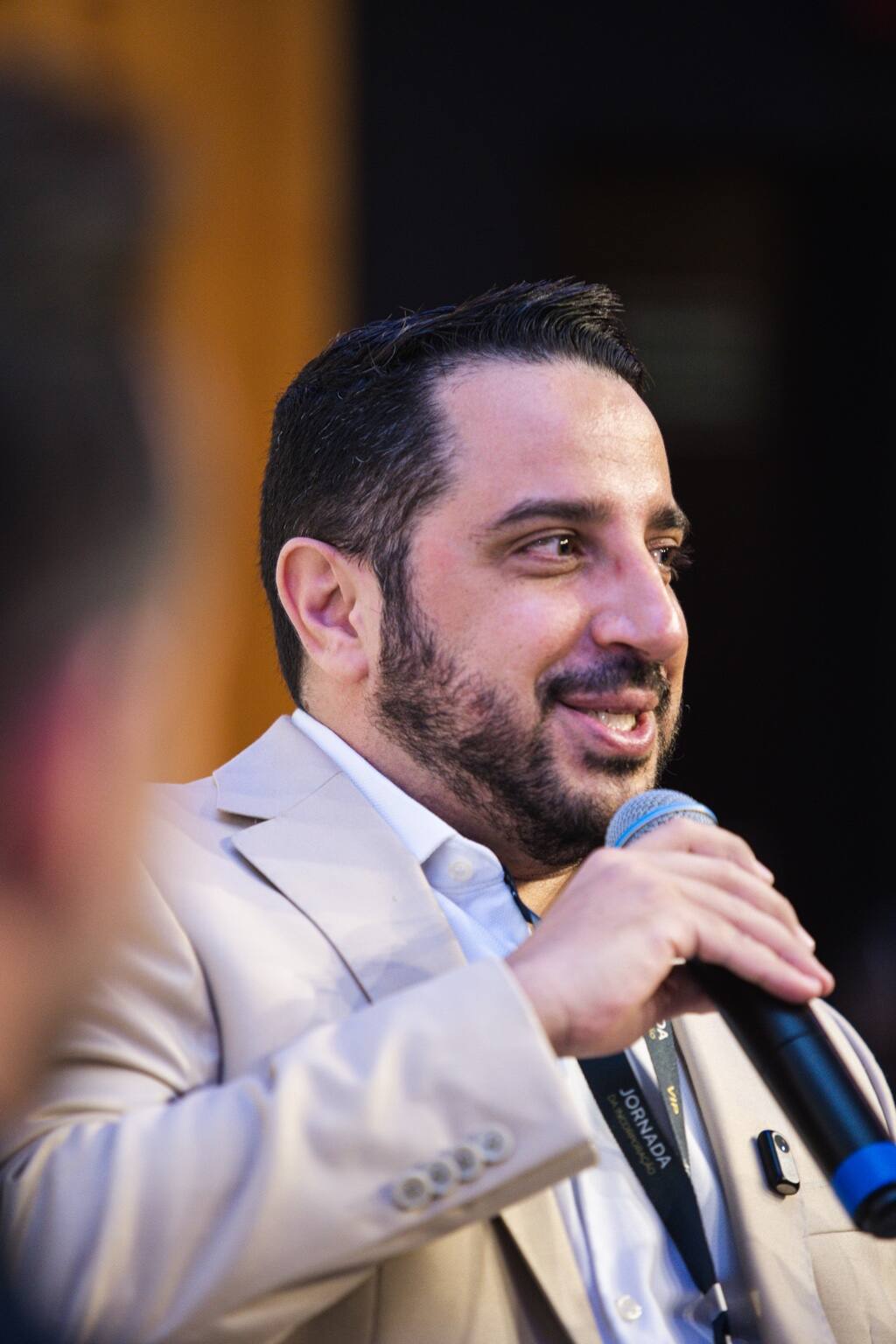 Romualdo Carvalho durante mediação de painel